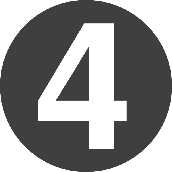 4 Number PNG Images