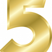5 Number PNG Images