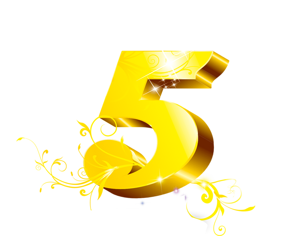 5 Number PNG Picture