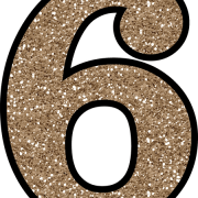 6 Number PNG Free Download