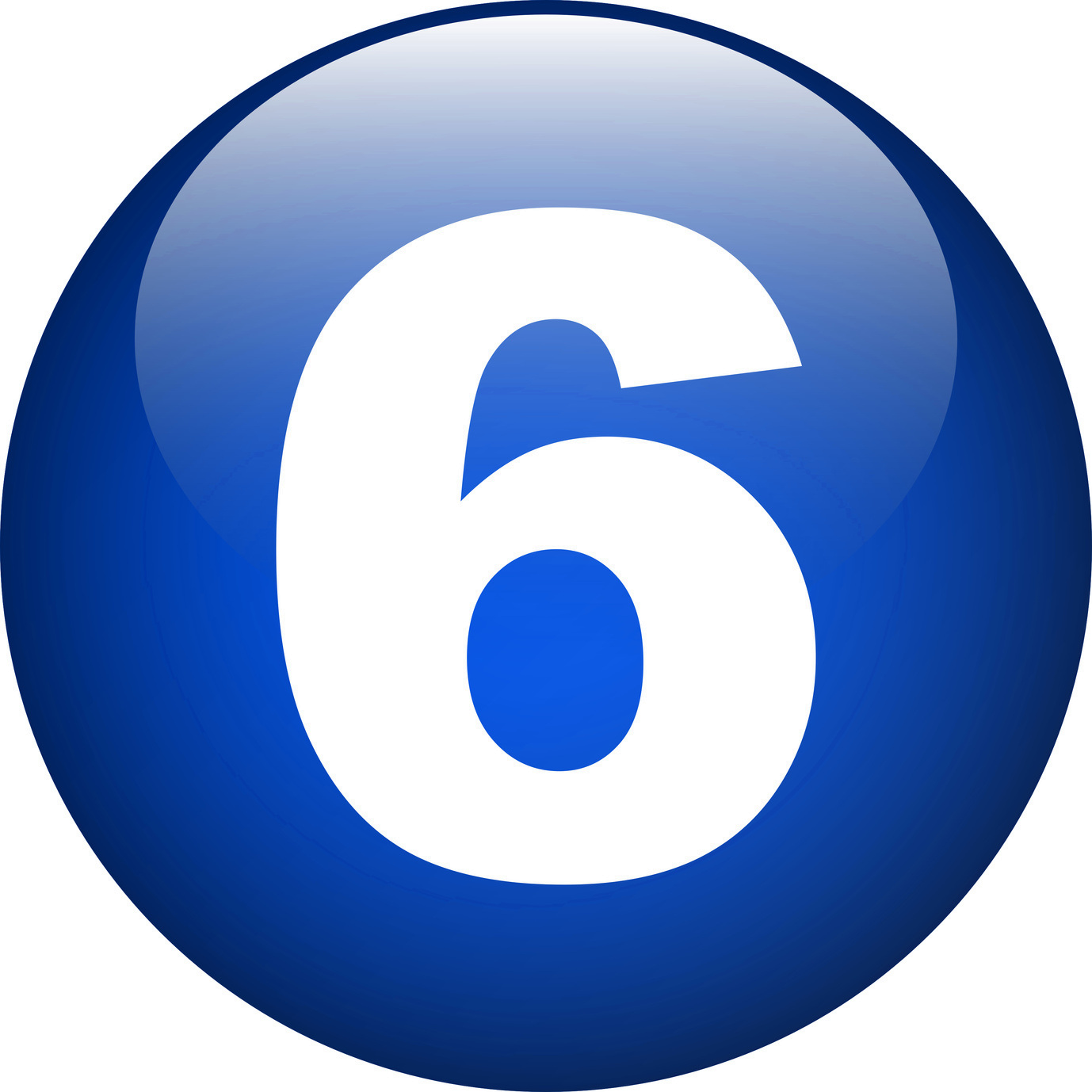 6 Number PNG Image HD