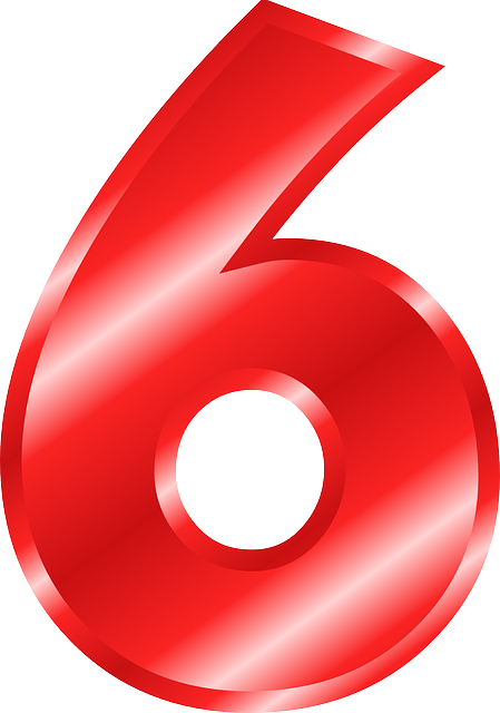 6 Number PNG Images