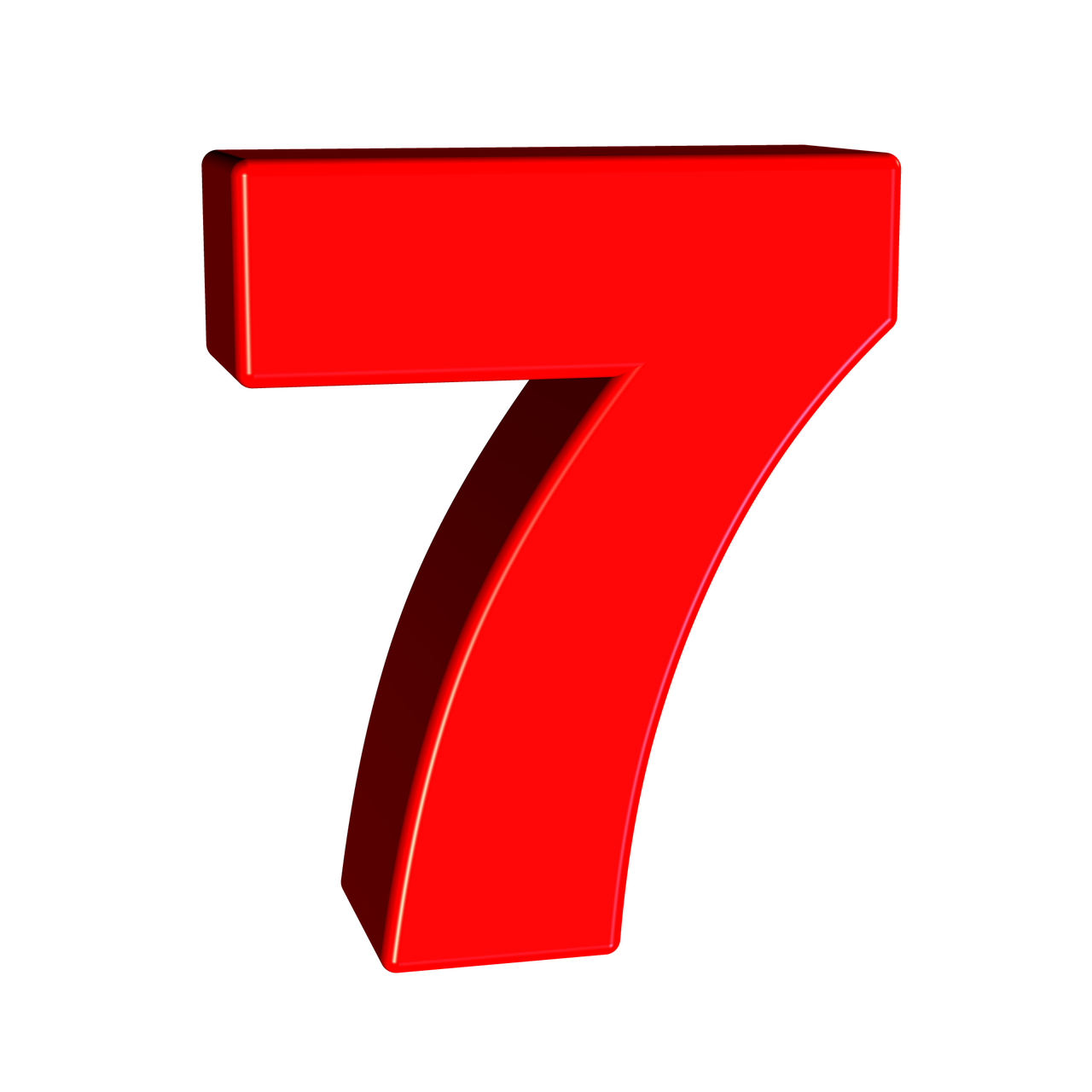 7 Number PNG Clipart