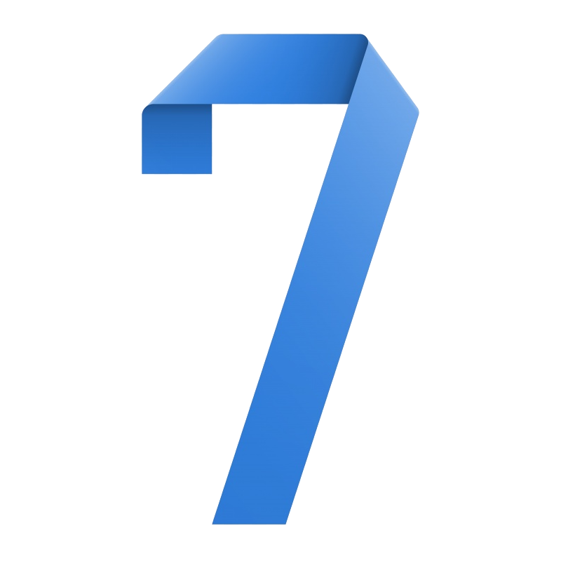 7 Number PNG Free Image