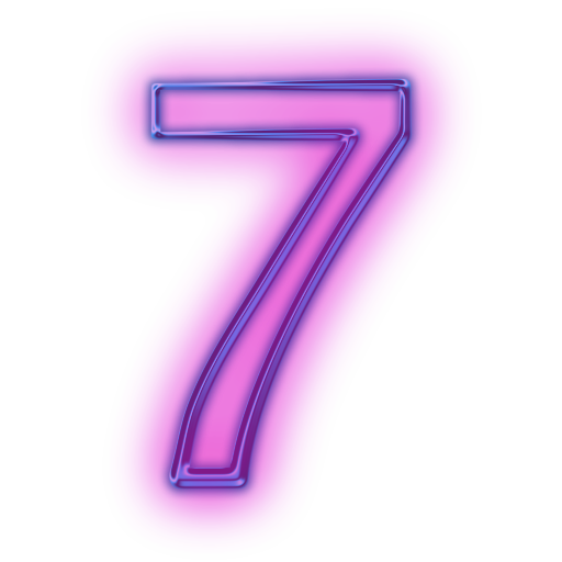 7 Number PNG Images