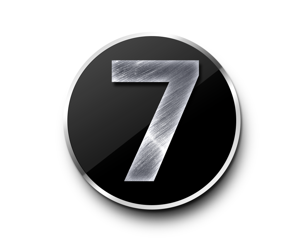 7 Number PNG