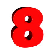 8 Number PNG Photo