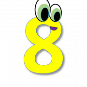 8 Numéro PNG Image