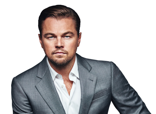 Actor Leonardo DiCaprio Transparent