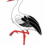 Animated Stork PNG Image