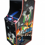 Máquina de arcade transparente