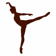 Ballerina Silhouette PNG ภาพ