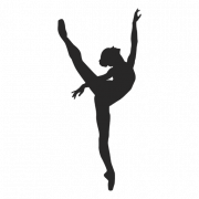 Balletdanser silhouet