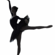 Danseur de ballet transparent