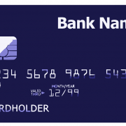 Cartão de crédito azul