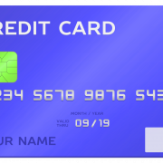 Carte de crédit bleue PNG