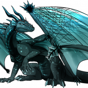 Blue Dragon PNG Bild