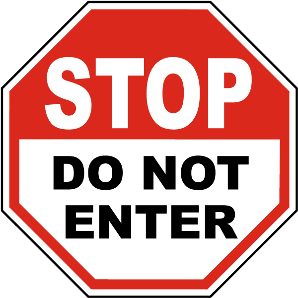 Do Not Enter PNG