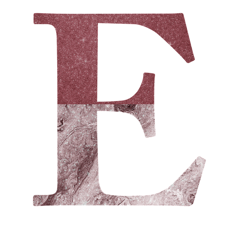 E Letter PNG Image File