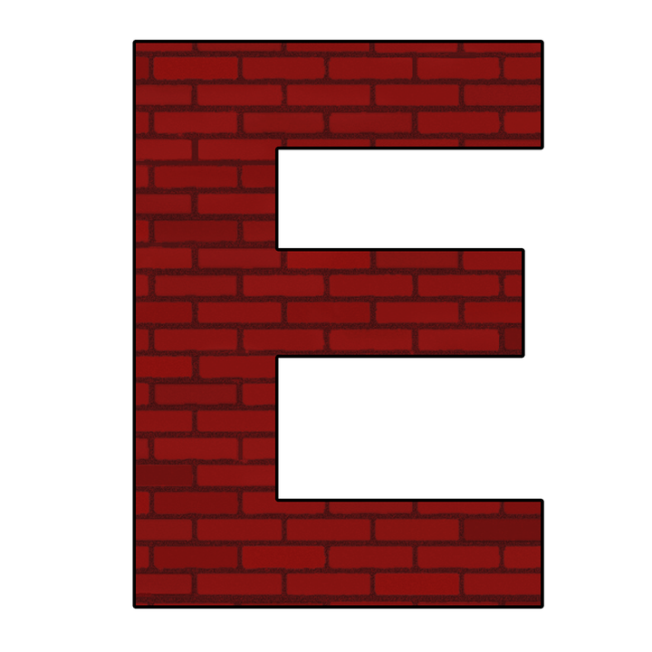 E Letter PNG Pic