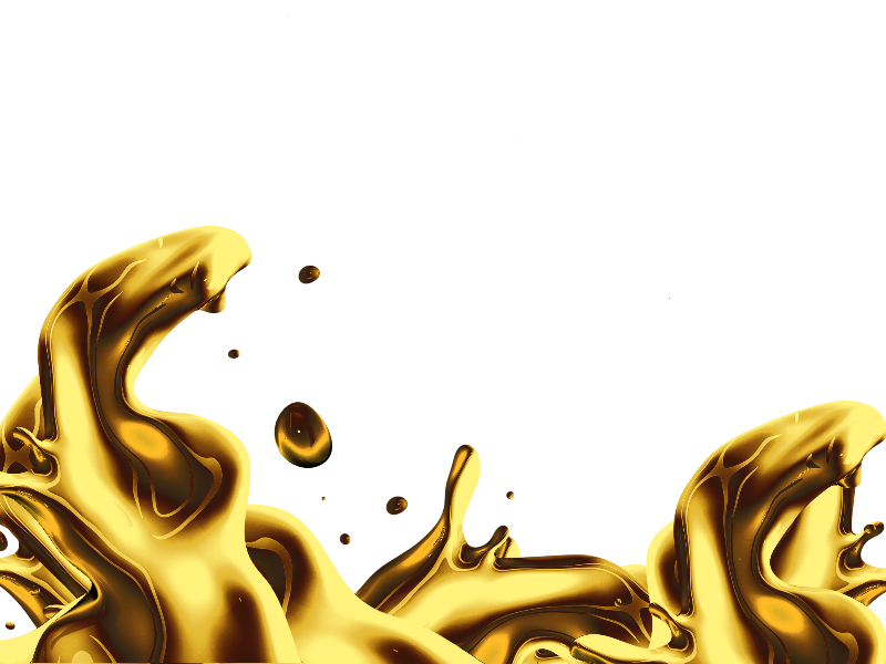 Golden Liquid PNG Picture