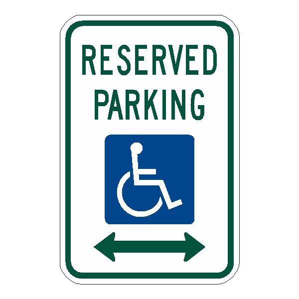 Handicapped Reserved Parking PNG Image