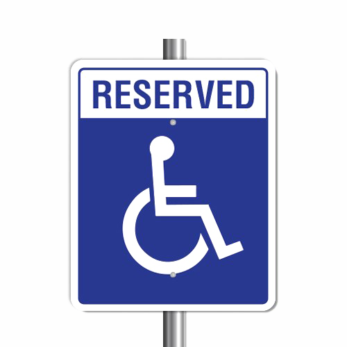 Handicapped Reserved Parking PNG