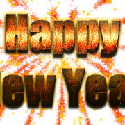 Happy New Year Word PNG