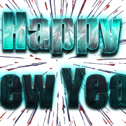 Happy New Year Word PNG Clipart