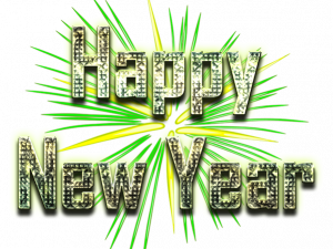 Happy New Year Word PNG Free Download
