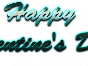 Happy Valentines Day Word PNG Free Image