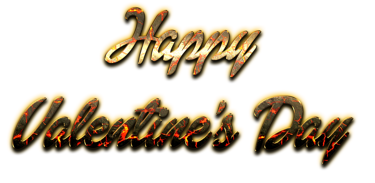 Happy Valentines Day Word PNG Pic