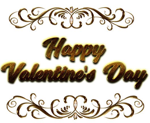 Happy Valentinstag Word PNG Bild