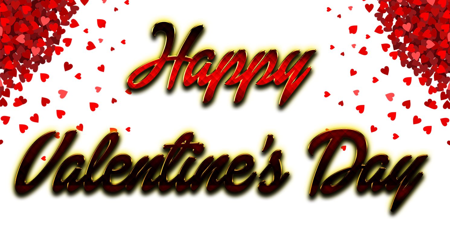 Happy Valentinstag Word transparent