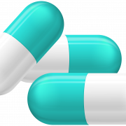 Pillole medicinali sfondo trasparente