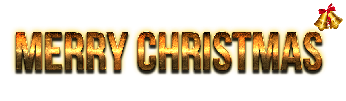 Merry Christmas Word PNG Picture