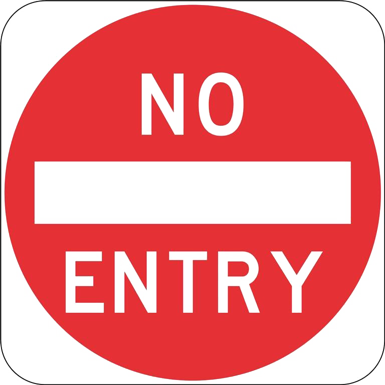 No Entry Symbol PNG Free Download