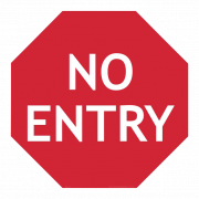 No Entry Symbol PNG Free Image