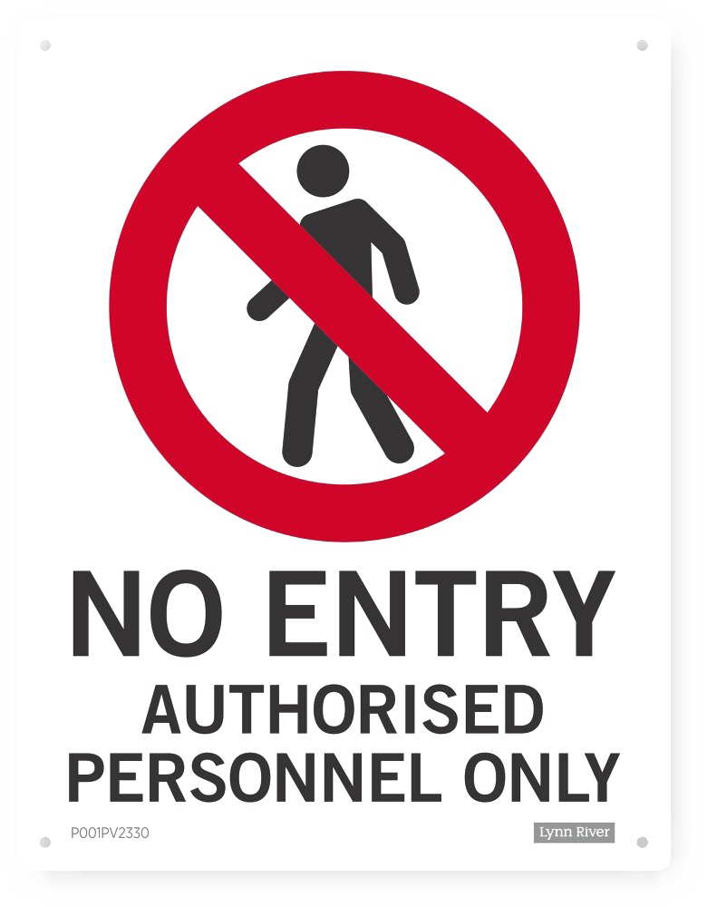 No Entry Without Permission Transparent