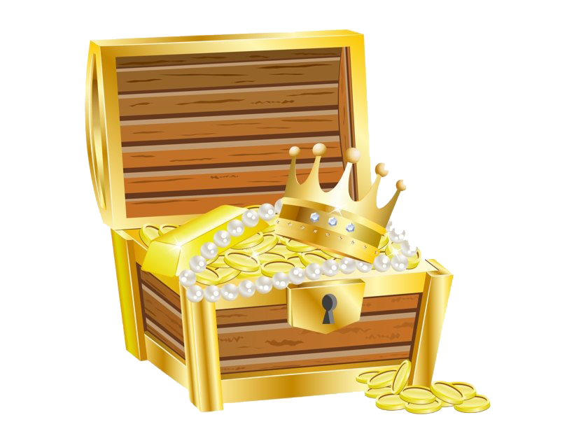 Opened Treasure Chest PNG Free Download