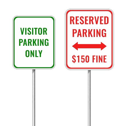 Parking Only Sign PNG High Quality Image