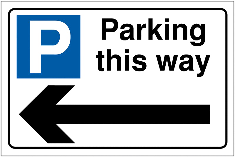 Parking Only Sign PNG Image
