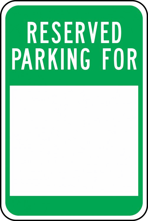 Parking Only Sign Transparent