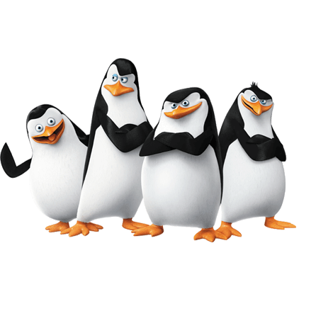 Penguine von Madagaskar PNG Download Bild