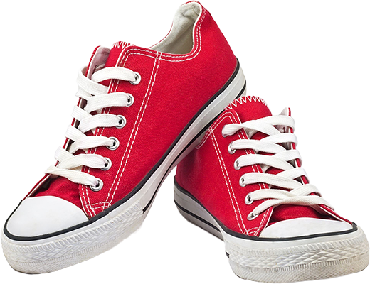 حذاء رياضة حمراء حمراء PNG صورة