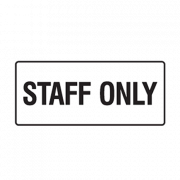 Staff Only PNG Clipart