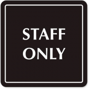 Staff Only PNG Free Download