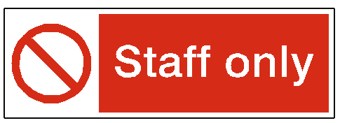 Staff Only PNG Image