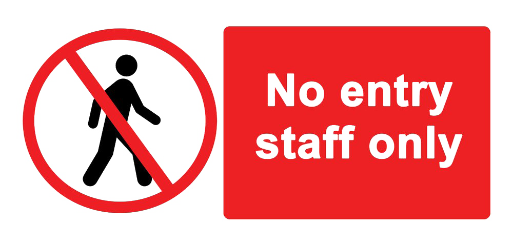 Staff Only PNG