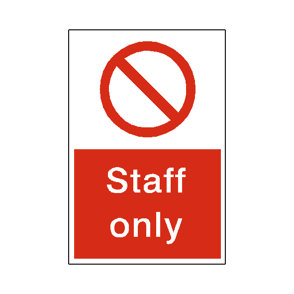 Staff Only Transparent